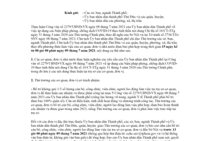 Công văn 2271/UBND-VX 2021 thay đổi phương thức làm việc của cơ quan nhà nước khi chống dịch Hồ Chí Minh