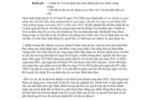 Công văn 232/TANDTC-KHTC 2021 giải pháp chủ yếu thúc đẩy tiến độ giải ngân vốn đầu tư công