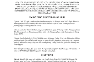 Quyết định 36/2021/QĐ-UBND sửa đổi Quyết định 06/2017/QĐ-UBND tỉnh Quảng Ninh