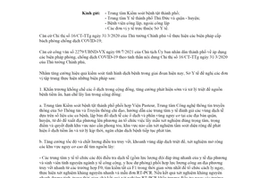 Công văn 4390/SYT-NVY 2021 biện pháp phòng chống COVID19 của ngành y tế Sở Y tế Hồ Chí Minh