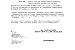 Công văn 2005/BHXH-TST 2021 đính chính Công văn 1988/BHXH-TST