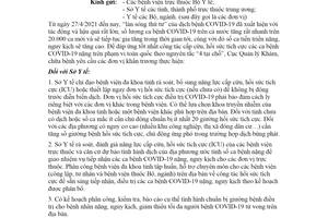 Công văn 833/KCB-QLCL&CĐT 2021 chuẩn bị sẵn sàng cấp cứu điều trị ca bệnh COVID19 nặng