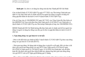 Công văn 2645/BHXH-QLT 2021 hỗ trợ theo Quyết định 23/2021/QĐ-TTg Bảo hiểm Hồ Chí Minh