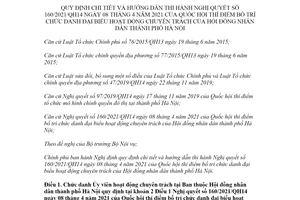 Nghị định 68/2021/NĐ-CP hướng dẫn 160/2021/QH14 bố trí chức danh đại biểu hoạt động chuyên trách