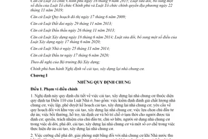 Nghị định 69/2021/NĐ-CP cải tạo xây dựng lại nhà chung cư