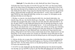 Công văn 4916/TCĐBVN-ATGT 2021 tạo thuận lợi cho phương tiện trong phòng chống Covid 19