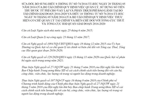 Thông tư 59/2021/TT-BTC sửa đổi Điều 8 Thông tư 74/2016/TT-BTC