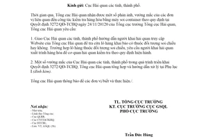 Công văn 3498/TCHQ-GSQL 2021 vướng mắc trong công tác kiểm tra hàng hóa bằng máy soi container