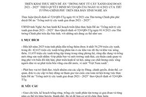 Kế hoạch 377/KH-UBND 2021 thực hiện Đề án Trồng một tỷ cây xanh tỉnh Nghệ An 2021 2025