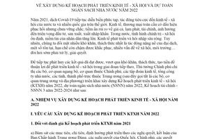 Chỉ thị 20/CT-TTg 2021 xây dựng Kế hoạch phát triển kinh tế xã hội năm 2022