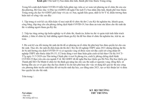 Công văn 3120/BGDĐT-QLCL 2021 chỉ đạo tổ chức đợt 2 Kỳ thi tốt nghiệp trung học phổ thông