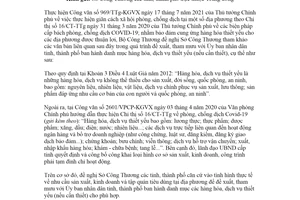 Công văn 4349/BCT-TTTN 2021 cung ứng hàng hóa dịch vụ thiết yếu