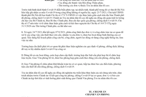 Công văn 247/TANDTC-VP 2021 thực hiện Chỉ thị 17 của Hà Nội về giãn cách xã hội