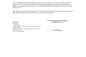 Công văn 5117/VPCP-V.I 2021 phản ánh liên quan đến việc thanh toán hợp đồng thi công gói thầu