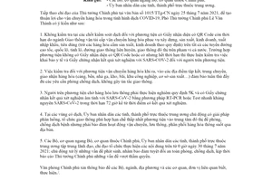 Công văn 5187/VPCP-CN 2021 tạo thuận lợi cho vận chuyển hàng hóa trong tình hình COVID 19