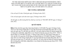 Quyết định 1369/QĐ-TTg 2021 kéo dài thực hiện thúc đẩy Cơ chế một cửa quốc gia