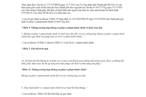 Công văn 29592/CTHN-KK 2021 nộp hồ sơ khai thuế khi thực hiện Chỉ thị 17/CT-UBND Hà Nội