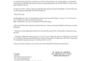 Công văn 3760/TCHQ-CNTT 2021 tra cứu CO mẫu D điện tử