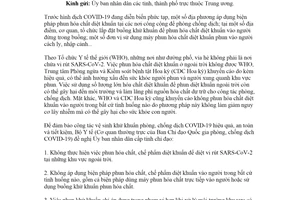 Công văn 6212/BYT-MT 2021 vệ sinh khử khuẩn phòng chống dịch COVID19