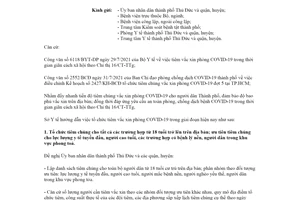 Công văn 5145/SYT-NVY 2021 triển khai tổ chức tiêm chủng vắc xin phòng COVID19 Hồ Chí Minh