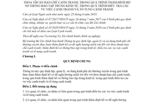 Thông tư 63/2021/TT-BTC chi thẩm định hồ sơ hưởng miễn trừ đối với thỏa thuận hạn chế cạnh tranh