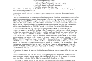 Công văn 3360/CHK-QLC 2021 cấp cấp lại Giấy phép nhân viên hàng không trong dịch COVID19