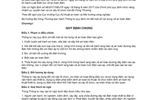 Thông tư 05/2021/TT-BCT quy định chi tiết một số nội dung về an toàn điện