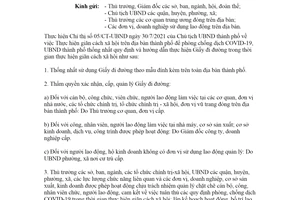 Công văn 4817/UBND-KGVX 2021 mẫu Giấy đi đường trong thời gian giãn cách xã hội Đà Nẵng