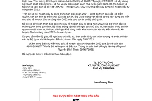 Công văn 7929/BGTVT-KHĐT 2021 đề nghị rà soát kế hoạch đầu tư công 2022