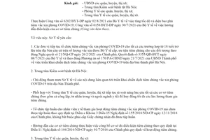 Công văn 315/SYT-NVY 2021 hướng dẫn điều kiện của cơ sở tiêm chủng COVID19 Hà Nội