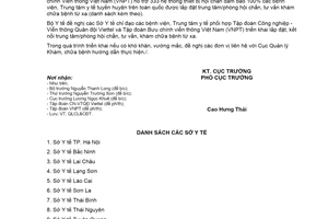 Công văn 925/KCB-QLCL&CDT 2021 kết nối trung tâm hội chẩn tư vấn khám chữa bệnh từ xa