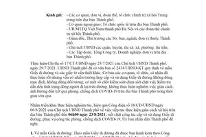 Công văn 2562/UBND-KT 2021 siết chặt việc cấp sử dụng Giấy đi đường Hà Nội