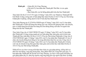 Công văn 2653/UBND-KT 2021 đảm bảo cung ứng hàng hóa lương thực thực phẩm thiết yếu Hồ Chí Minh