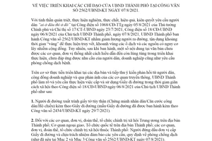 Thông báo 577/TB-UBND 2021 triển khai chỉ đạo tại Công văn 2562/UBND-KT Thành phố Hà Nội