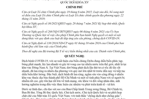 Nghị quyết 86/NQ-CP 2021 giải pháp cấp bách phòng chống dịch bệnh COVID19