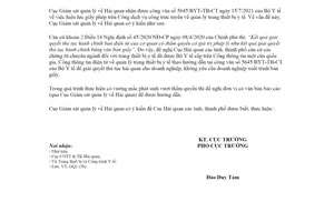 Công văn 1550/GSQL-GQ1 2021 hiệu lực giấy phép trên cổng dịch vụ công trực tuyến