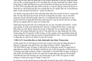 Chỉ thị 22/CT-TTg 2021 đẩy mạnh công tác quy hoạch kế hoạch sử dụng đất các cấp