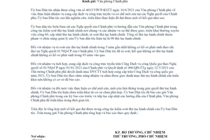 Công văn 1122/UBDT-VP 2021 thực hiện nhiệm vụ cung cấp dịch vụ công trực tuyến