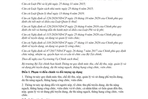 Thông tư 92/2021/TT-BTC mức thu nộp sử dụng phí tuyển dụng thi nâng ngạch thăng hạng công viên chức mới nhất