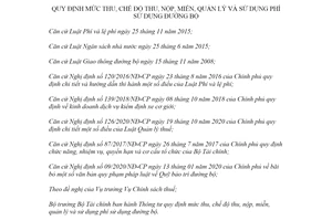 Thông tư 70/2021/TT-BTC chế độ thu nộp miễn quản lý và sử dụng phí sử dụng đường bộ