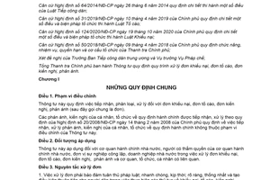 Thông tư 05/2021/TT-TTCP quy trình xử lý đơn khiếu nại đơn tố cáo đơn kiến nghị phản ánh mới nhất