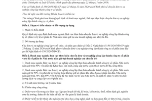 Quyết định 26/2021/QĐ-TTg ngành thực hiện chuyển đơn vị sự nghiệp công lập thành công ty cổ phần