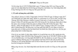 Công văn 553/XNK-XXHH 2021 hướng dẫn xác định xuất xứ hàng hóa xuất nhập khẩu