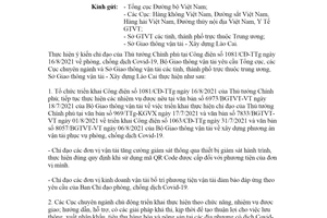 Công văn 8510/BGTVT-VT 2021 triển khai Công điện 1081/CĐ-TTg