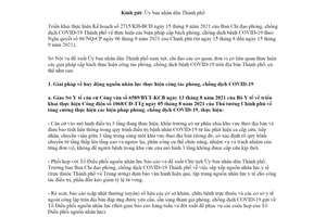 Công văn 3511/SNV-CCHC 2021 giải pháp cấp bách thực hiện phòng chống COVID19 Hồ Chí Minh