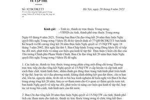 Công văn 82/BCĐKTTT 2021 tổ chức tổng kết Nghị quyết về kinh tế tập thể hợp tác xã