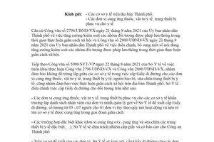 Công văn 5909/SYT-VP 2021 điều chỉnh đối tượng được cấp Giấy đi đường tại cơ sở y tế Hồ Chí Minh