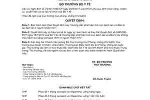 Quyết định 4067/QĐ-BYT 2021 Hướng dẫn phát hiện tích cực bệnh lao