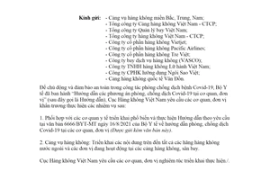 Công văn 3592/CHK-QLC 2021 phòng chống dịch Covid 19 tại các cơ quan đơn vị