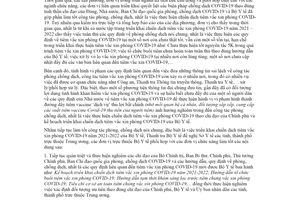 Công văn 746/TTrB-P1 2021 xử lý vi phạm phòng chống dịch và tiêm vắc xin phòng Covid19